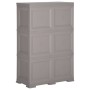 Plastic wardrobe gray wood design 79x43x125 cm by vidaXL, Lockers and storage cabinets - Ref: Foro24-340593, Price: 188,06 €,...