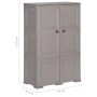 Plastic wardrobe gray wood design 79x43x125 cm by vidaXL, Lockers and storage cabinets - Ref: Foro24-340593, Price: 188,06 €,...