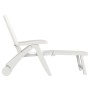 White polypropylene folding lounger by vidaXL, Loungers - Ref: Foro24-318222, Price: 147,55 €, Discount: %