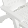 White polypropylene folding lounger by vidaXL, Loungers - Ref: Foro24-318222, Price: 147,55 €, Discount: %