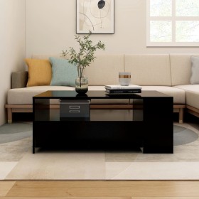 Mesa de centro madera de ingeniería negra 102x55x42 cm de vidaXL, Mesas de centro - Ref: Foro24-810918, Precio: 96,87 €, Desc...