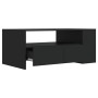 Black engineered wood coffee table 102x55x42 cm by vidaXL, Coffee table - Ref: Foro24-810918, Price: 96,87 €, Discount: %