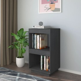 Regal aus massivem Kiefernholz grau 40x35x71 cm von vidaXL, Bücherregale und Regale - Ref: Foro24-810841, Preis: 31,45 €, Rab...