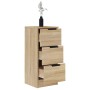 Aparador de madera contrachapada roble Sonoma 30x30x70 cm de vidaXL, Aparadores - Ref: Foro24-811157, Precio: 58,50 €, Descue...