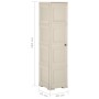 Vanila Ice wooden design plastic wardrobe 40x43x164 cm by vidaXL, Lockers and storage cabinets - Ref: Foro24-340599, Price: 1...