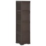 Kunststoff-Kleiderschrank, braunes Holzdesign, 40 x 43 x 164 cm von vidaXL, Schließfächer und Lagerschränke - Ref: Foro24-340...