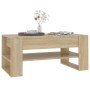 Sonoma oak plywood coffee table 102x55x45 cm by vidaXL, Coffee table - Ref: Foro24-810902, Price: 65,59 €, Discount: %