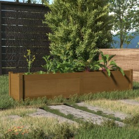 Solid honey brown pine wood flower bed 150x31x31 cm by vidaXL, Pots and planters - Ref: Foro24-810745, Price: 82,47 €, Discou...