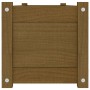 Arriate de madera maciza de pino marrón miel 150x31x31 cm de vidaXL, Maceteros y jardineras - Ref: Foro24-810745, Precio: 82,...