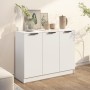 White plywood sideboard 90.5x30x70 cm by vidaXL, Sideboards - Ref: Foro24-811187, Price: 76,13 €, Discount: %