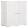 White angora wood design plastic wardrobe 79x43x85.5 cm by vidaXL, Lockers and storage cabinets - Ref: Foro24-340596, Price: ...