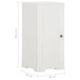 White angora wood design plastic wardrobe 40x43x85.5 cm by vidaXL, Lockers and storage cabinets - Ref: Foro24-340608, Price: ...