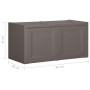 Kissenkasten grau 85 L 86x40x42 cm von vidaXL, Aufbewahrungskörbe - Ref: Foro24-340613, Preis: 97,32 €, Rabatt: %