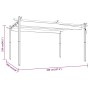 Garden gazebo with cream-colored retractable roof 4x3 m by vidaXL, Tents and gazebos - Ref: Foro24-318537, Price: 520,59 €, D...