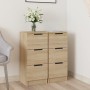 Sideboards 2 pcs Sonoma oak plywood 30x30x70 cm by vidaXL, Sideboards - Ref: Foro24-811158, Price: 105,71 €, Discount: %