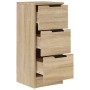 Aparadores 2 uds madera contrachapada roble Sonoma 30x30x70 cm de vidaXL, Aparadores - Ref: Foro24-811158, Precio: 105,71 €, ...