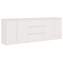 Solid white pine wood auxiliary cabinet 180x36x65 cm by vidaXL, Lockers and storage cabinets - Ref: Foro24-3094294, Price: 26...