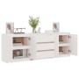 Solid white pine wood auxiliary cabinet 180x36x65 cm by vidaXL, Lockers and storage cabinets - Ref: Foro24-3094294, Price: 26...