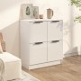 Hochglanzweißes Sperrholz-Sideboard 60x30x70 cm von vidaXL, Sideboards - Ref: Foro24-811103, Preis: 76,92 €, Rabatt: %