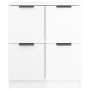 Glossy white plywood sideboard 60x30x70 cm by vidaXL, Sideboards - Ref: Foro24-811103, Price: 71,99 €, Discount: %