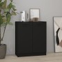 Black plywood sideboard 60x30x70 cm by vidaXL, Sideboards - Ref: Foro24-811062, Price: 57,39 €, Discount: %