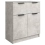 Aparador de madera contrachapada gris hormigón 60x30x70 cm de vidaXL, Aparadores - Ref: Foro24-811092, Precio: 63,54 €, Descu...