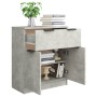 Aparador de madera contrachapada gris hormigón 60x30x70 cm de vidaXL, Aparadores - Ref: Foro24-811092, Precio: 63,54 €, Descu...