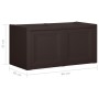 Caja de cojines marrón 85 L 86x40x42 cm de vidaXL, Cestas para almacenaje - Ref: Foro24-340614, Precio: 86,99 €, Descuento: %