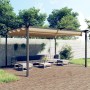 Garden gazebo with taupe gray retractable roof 4x3 m by vidaXL, Tents and gazebos - Ref: Foro24-318539, Price: 531,71 €, Disc...