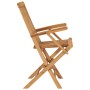 Folding garden chairs, set of 4, made of solid teak wood. by vidaXL, Garden chairs - Ref: Foro24-3096593, Price: 346,99 €, Di...