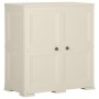 Plastic wardrobe with wood design Vanila Ice 79x43x85.5 cm by vidaXL, Lockers and storage cabinets - Ref: Foro24-340595, Pric...