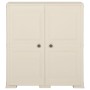 Plastic wardrobe with wood design Vanila Ice 79x43x85.5 cm by vidaXL, Lockers and storage cabinets - Ref: Foro24-340595, Pric...