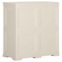 Plastic wardrobe with wood design Vanila Ice 79x43x85.5 cm by vidaXL, Lockers and storage cabinets - Ref: Foro24-340595, Pric...