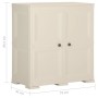 Plastic wardrobe with wood design Vanila Ice 79x43x85.5 cm by vidaXL, Lockers and storage cabinets - Ref: Foro24-340595, Pric...