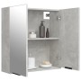 Armario de baño con espejo color gris hormigón 64x20x67 cm de vidaXL, Tocadores de baño - Ref: Foro24-811317, Precio: 82,80 €...