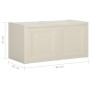 vidaXl Baúl para cojines 85 l vailla ice 86x40x42 cm de vidaXL, Cestas para almacenaje - Ref: Foro24-340611, Precio: 99,09 €,...