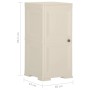 Vanila Ice plastic wardrobe with wood design, 40x43x85.5 cm. by vidaXL, Lockers and storage cabinets - Ref: Foro24-340607, Pr...