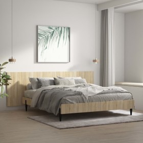 Sonoma oak plywood wall headboard 240x1.5x80cm by vidaXL, Headboards and footboards - Ref: Foro24-811055, Price: 73,41 €, Dis...