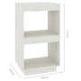 Estantería madera maciza de pino blanca 40x35x71 cm de vidaXL, Librerías y estanterías - Ref: Foro24-810840, Precio: 35,09 €,...