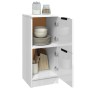 Aparador de madera contrachapada blanco brillante 30x30x70 cm de vidaXL, Aparadores - Ref: Foro24-811181, Precio: 54,41 €, De...