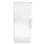 Aparador de madera contrachapada blanco brillante 30x30x70 cm de vidaXL, Aparadores - Ref: Foro24-811181, Precio: 54,41 €, De...