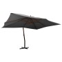 Cantilever parasol with anthracite wooden pole 400x300 cm by vidaXL, Umbrellas - Ref: Foro24-318430, Price: 183,05 €, Discoun...