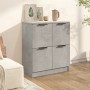 Concrete gray plywood sideboard 60x30x70 cm by vidaXL, Sideboards - Ref: Foro24-811101, Price: 55,20 €, Discount: %