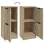 Aparador de madera contrachapada roble Sonoma 30x30x70 cm de vidaXL, Aparadores - Ref: Foro24-811175, Precio: 42,82 €, Descue...