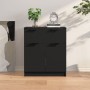 Black plywood sideboard 60x30x70 cm by vidaXL, Sideboards - Ref: Foro24-811089, Price: 86,36 €, Discount: %