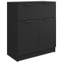 Black plywood sideboard 60x30x70 cm by vidaXL, Sideboards - Ref: Foro24-811089, Price: 86,36 €, Discount: %