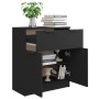 Black plywood sideboard 60x30x70 cm by vidaXL, Sideboards - Ref: Foro24-811089, Price: 86,36 €, Discount: %