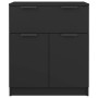 Black plywood sideboard 60x30x70 cm by vidaXL, Sideboards - Ref: Foro24-811089, Price: 86,36 €, Discount: %