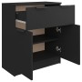 Black plywood sideboard 60x30x70 cm by vidaXL, Sideboards - Ref: Foro24-811089, Price: 86,36 €, Discount: %