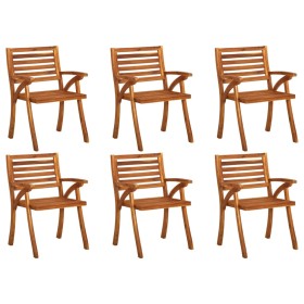 Garden chairs 6 pcs solid teak wood by vidaXL, Garden chairs - Ref: Foro24-3075173, Price: 389,99 €, Discount: %